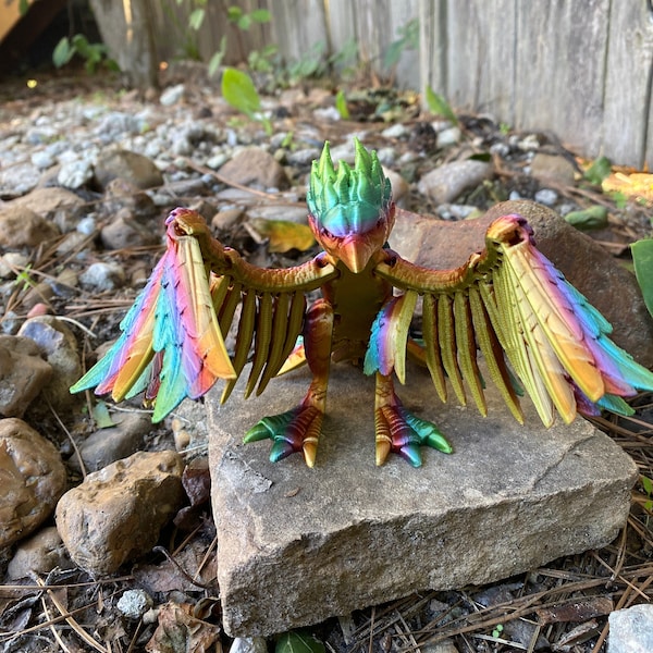 NEW Flexi Phoenix 3D Printed (Made to Order)  Articulated  fidget sensory toy