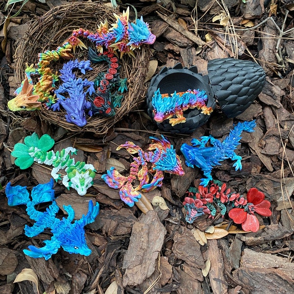 Baby Dragons (made to order) dragon articulated sensory toy