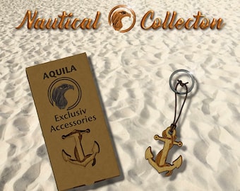 Keychain - Nautical-Line - Anchor (in gift case)