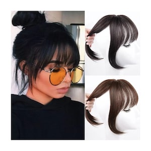 French Synthetic Bangs, Hair Extensions With Bangs, Hair Extensions With Clip, Synthetic Bangs, Heat-Resistant Bangs, Hair Accessories, Gift