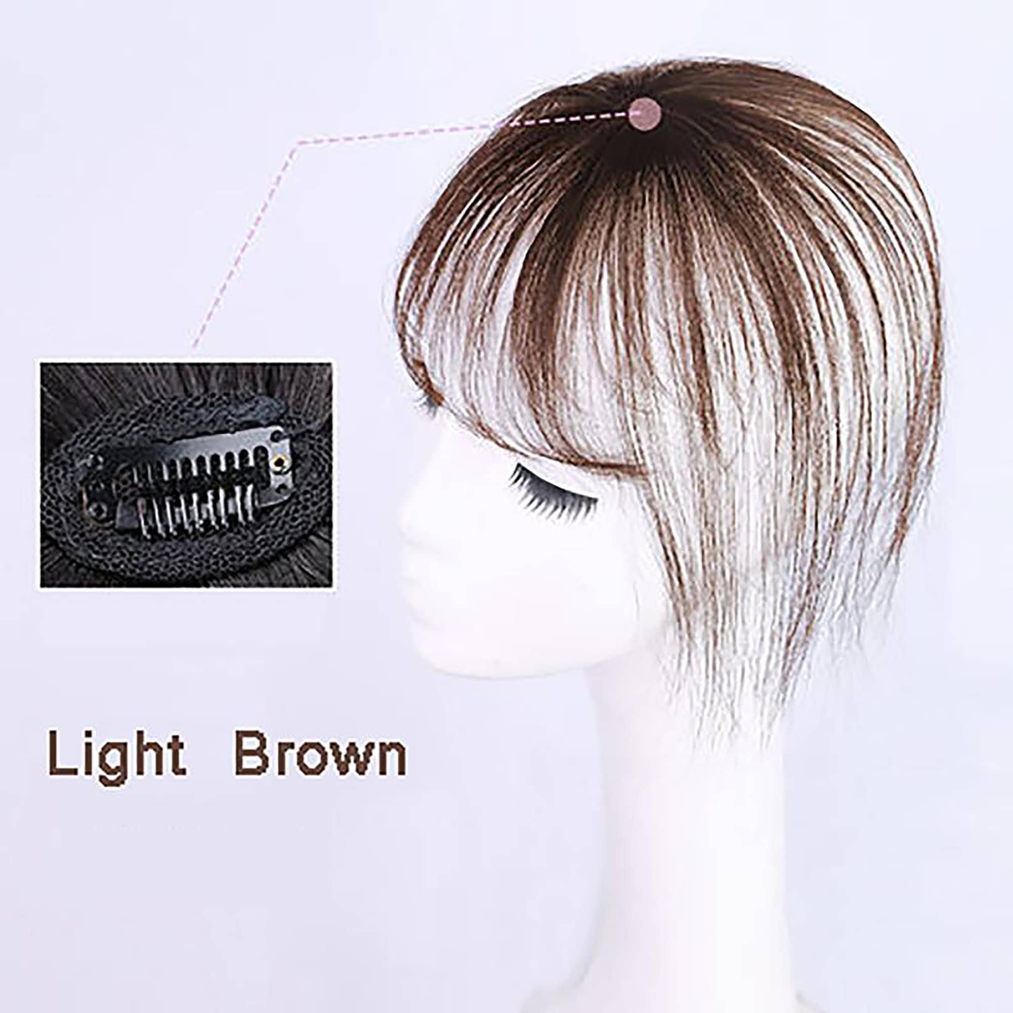 Clip in Bangs Real Human Hair Extensions Clip on Fringe | Etsy