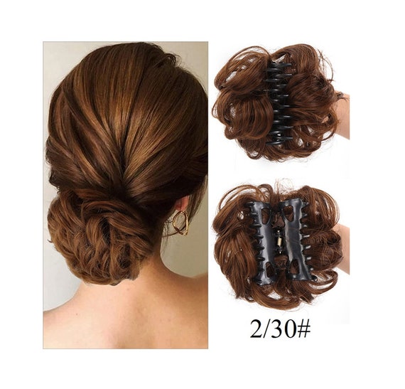 8 Colors Messy Bun With Hair Claw Clip Hair Scrunchie Curly Hair Bun Extension Wedding Hair Extension Large Messy Bun Scrunchie Gifts Etsy