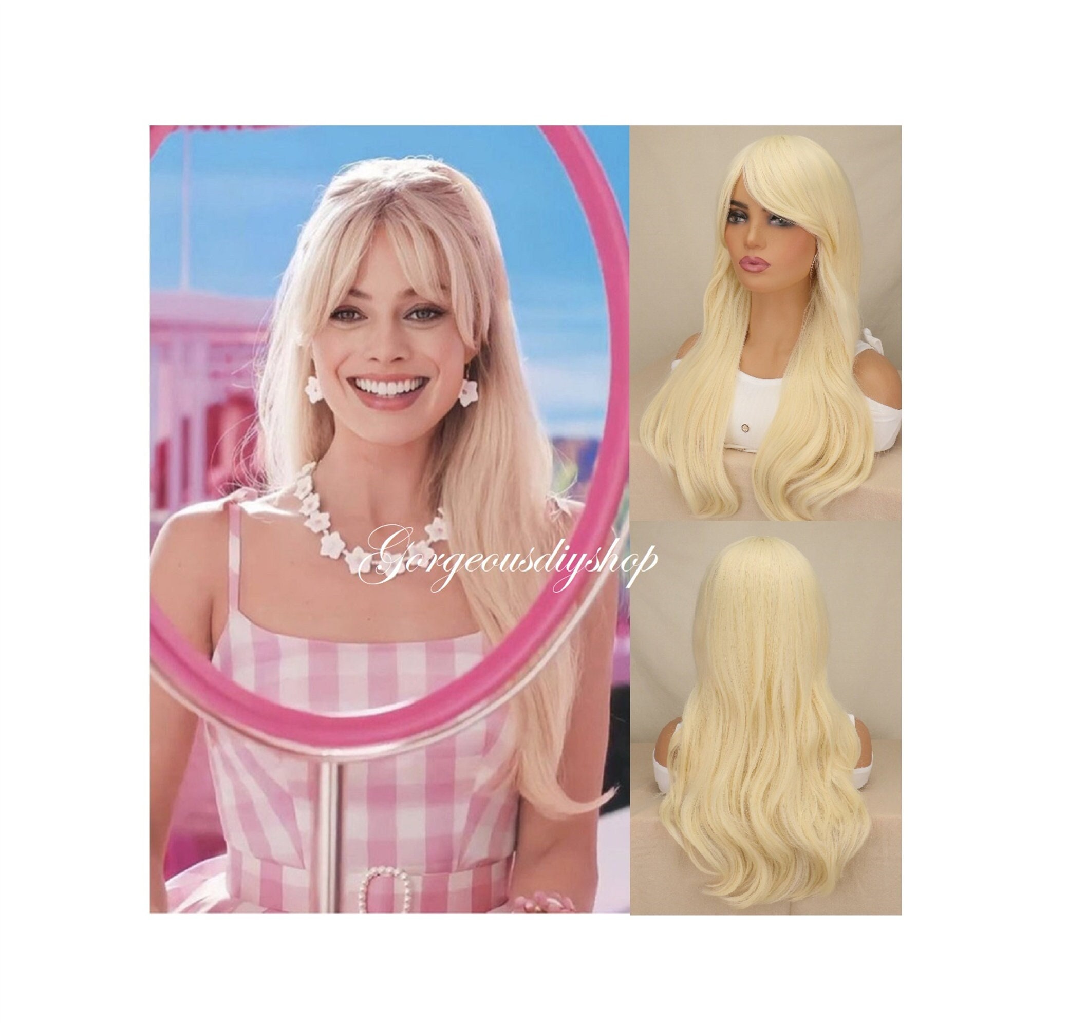 Barbie- Ricci Perfetti, Bambola Bionda con Capelli Lunghi da Pettinare –