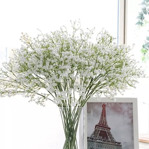 20.5&quot;  Baby&#39;s Breath Artificial Faux Flower Home Decor Flower  in 8 Colors For Bouquet , Wedding