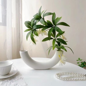 37.4&quot; Hainan Elaeocarpus Branch With White Flower , Artificial Faux Flower ，Home Decor Flower ，for Bouquet，Wedding, Party