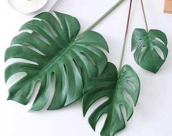 Faux monstera deliciosa-blad (3 maten) (kunstplant (groenblijvende plant))