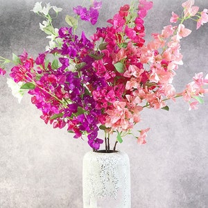 45.3&quot;(Overall length) Silk Bougainvillea Artificial Faux Flower Home Decor Flower in 6 Colors For Bouquet