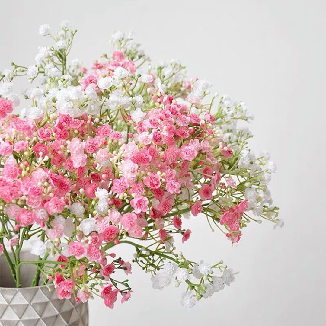 19.7"(overall Length) Silk Baby's Breath Artificial Faux Flower Home ...