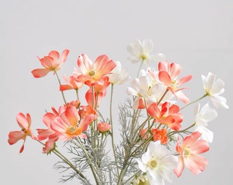 24&quot; Silk Cosmos Stem  Artificial  Faux Flower Home Decor Flower in 15 Colors For Bouquet