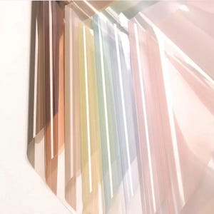 Matte Sheets  Flower Wrapping Paper，Colored Cellophane Paper , Gift Packing，Waterproof，MultiColors，23“*23” ( 58cm x 58cm )