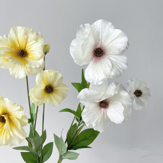 19.7overall Length Butterfly Ranunculus Artificial Faux Flower