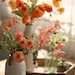 23'(Overall Length) Silk Common Poppy  Artificial Faux Flower Home Decor Flower in 13  Colors For Bouquet 