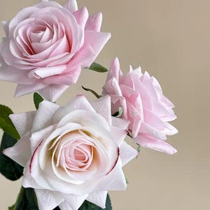 17&quot; Real Touch Rose Artificial Faux Flower Home Decor Flower in 9 Colors For Bouquet， Wedding ，Party