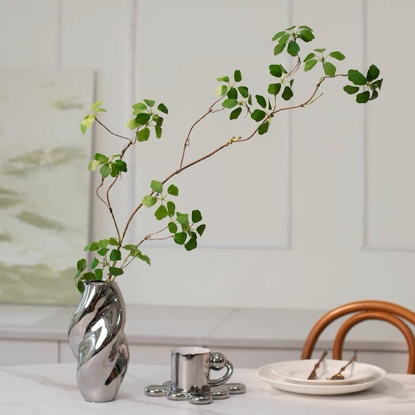 Pieris Japonica Branch  Artificial Faux Plant, Home Decor Plants for Bouquet ,  3 sizes
