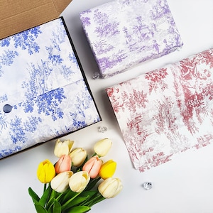 Tissue Paper Sheets , Flower wrapping Paper ， Gifts Packing ，3 Styles ,  20“*28”（50cmx70cm）