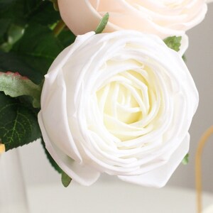 17 Real Touch Rose Artificial Faux Flower Home Decor Flower in 5 Colors ...