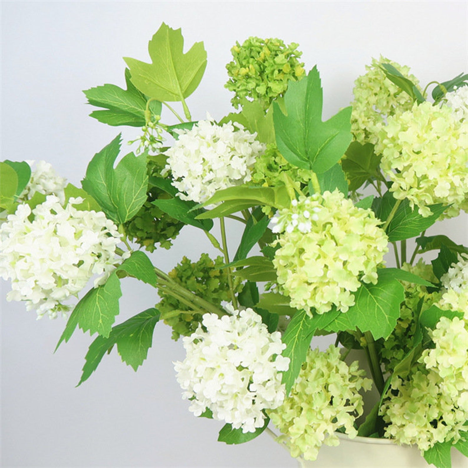 Faux Snowball Hydrangea