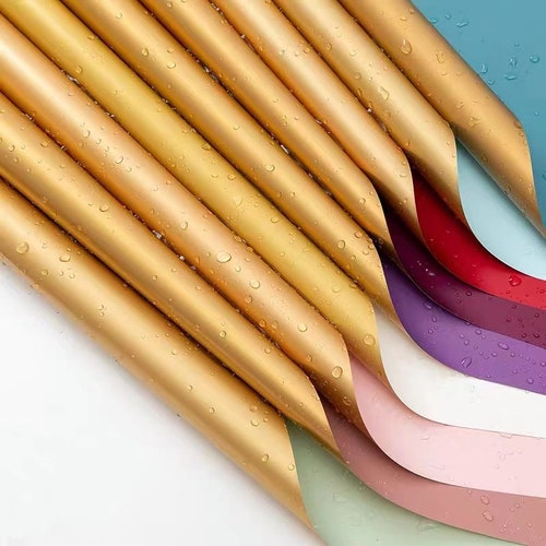 Flower Wrapping Papers Double Sided Double Colors waterproof Etsy