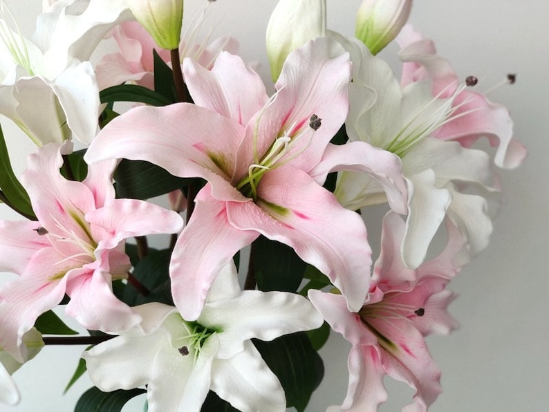 Real Touch Lily Artificial Faux Flower Home Decor Flower in 5 Etsy