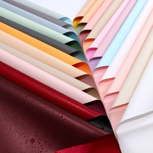 Flower Wrapping Papers Double Sided Double Colors ，Waterproof Matte Sheets ，Gifts Packing ，24“*24”（60cm x 60cm）,Korean Style