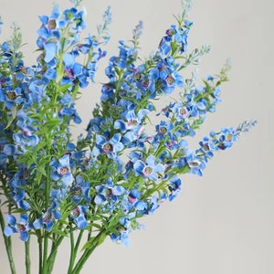29.5&quot; Catmints Artificial Faux Flower Home Decor Flower in 2 Colors for Bouquet，Wedding