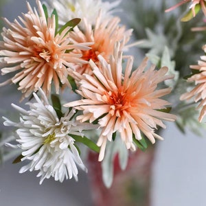 3 Heads Real Touch Chrysanthemum Artificial Faux Flower Home Decor Flower in 5 Colors