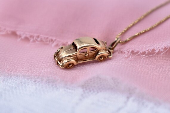 Vintage 14K Yellow Gold Volkswagen Bug 