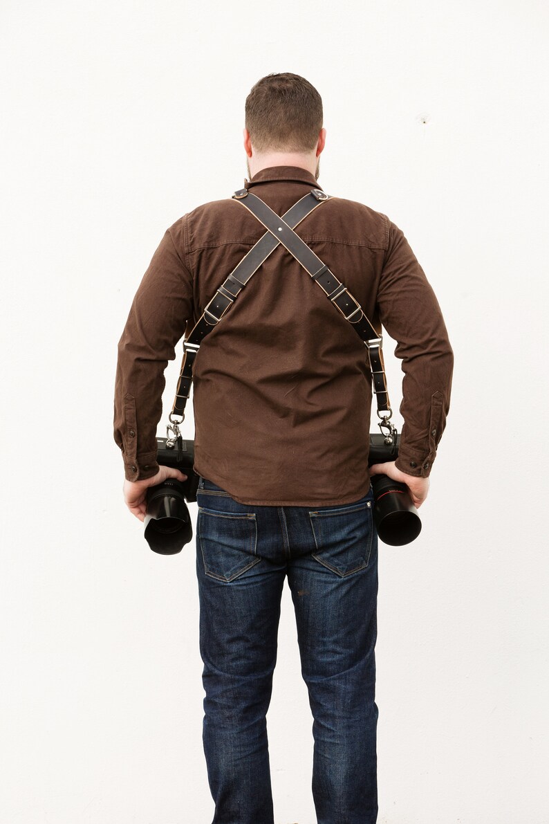The Original Dual Camera Strap Harness Holdfast Moneymaker BLACK Etsy