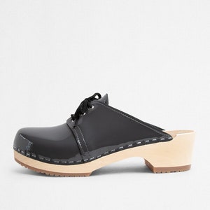 VERKA Clogs | Swedish Wooden Clogs for Women | Rosett | Women Low Heel Shoes | Leather Clogs | Stone