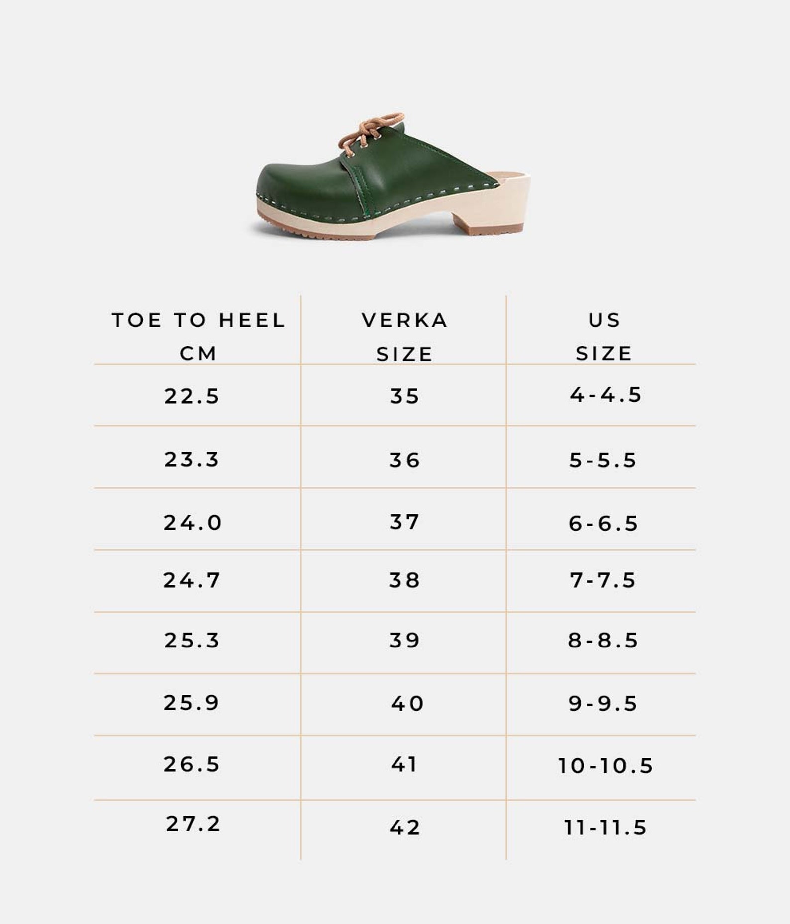 verka wooden clogs