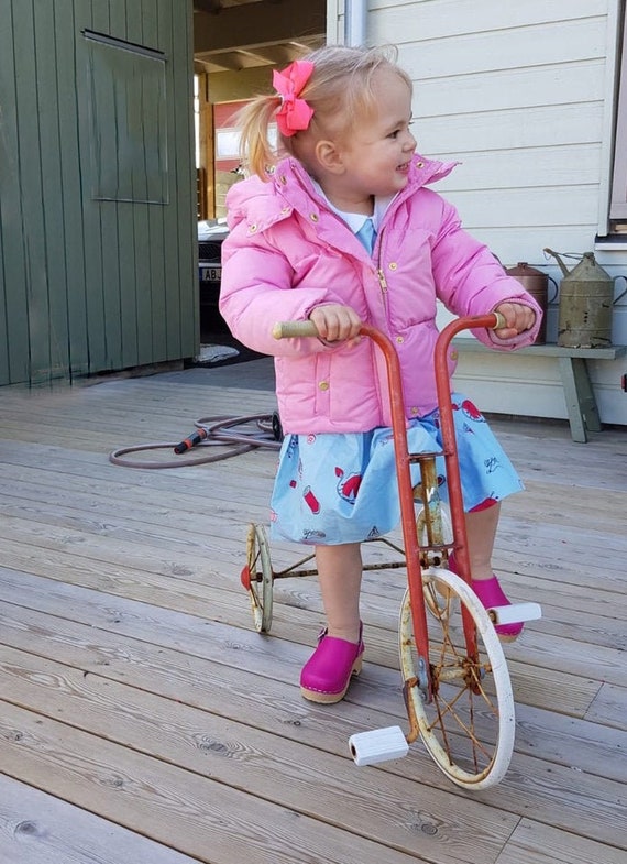 little girl wooden clogs