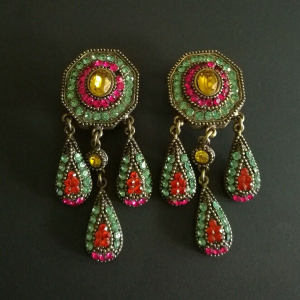 POGGI Paris, Boucles d'Oreilles à clips, vintages, signed Earrings