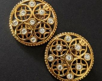 Alexandre de Paris, Clip Earrings, VINTAGES jewelry, earrings signed