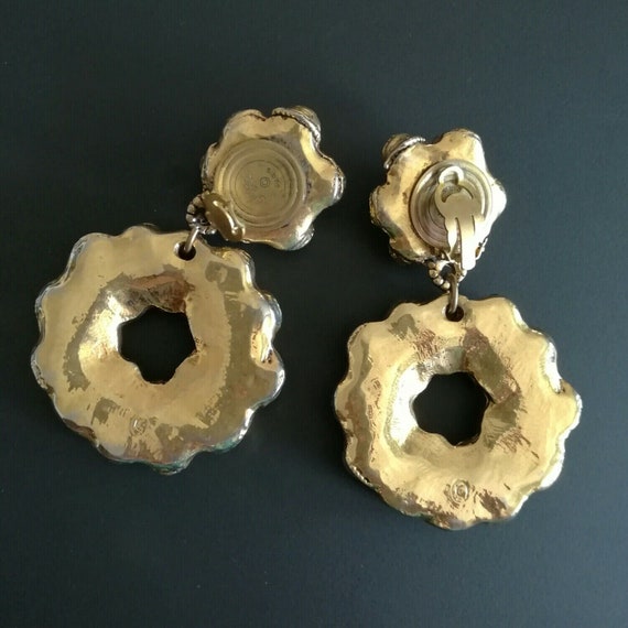 KALINGER Paris, XXL EARRING with Vintage Clips Ea… - image 6