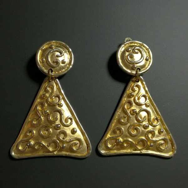 Edouard Rambaud Paris, XXXL CLIP EARRINGS, VINTAGES 80', Earrings