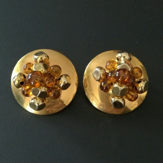 Gripoix, EARRINGS clips, old, vintage, GripOIX Gl… - image 2