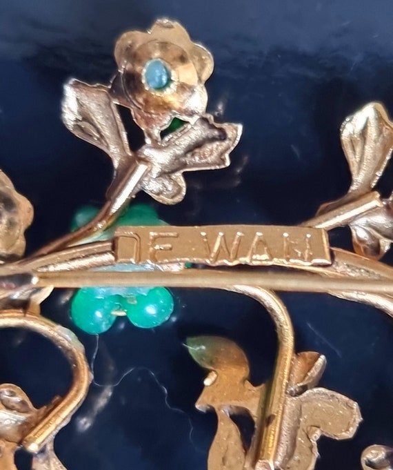 DE WAN Italy, beautiful old BROOCH, vintage from … - image 8