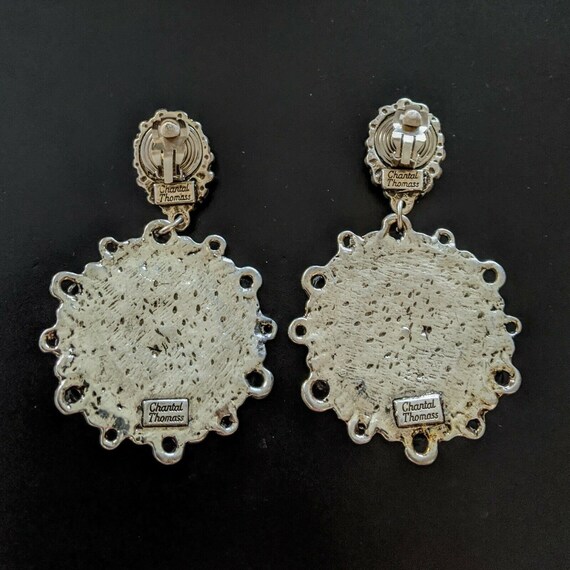 Chantal Thomass, large XXL Clip Earrings, VINTAGE… - image 5