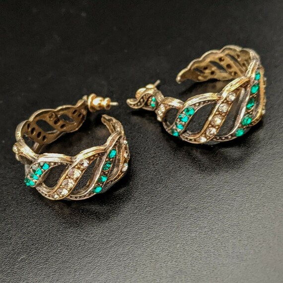 TRIFARI US, Large Earrings, vintage, Creoles, Earr