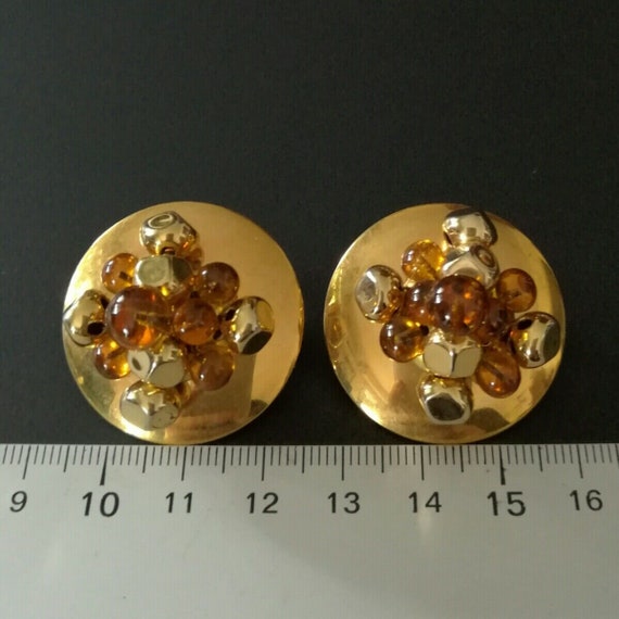 Gripoix, EARRINGS clips, old, vintage, GripOIX Gl… - image 4