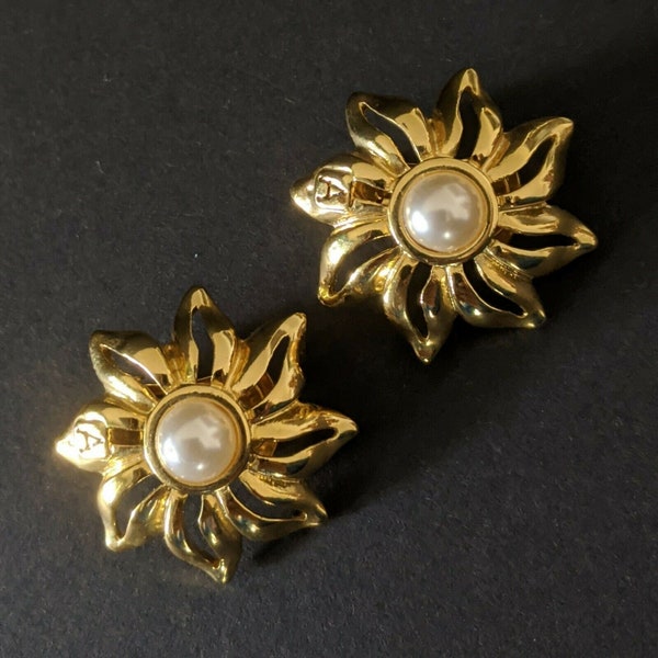 Alexandre de Paris, Clip Earrings, VINTAGE, earrings designer signed