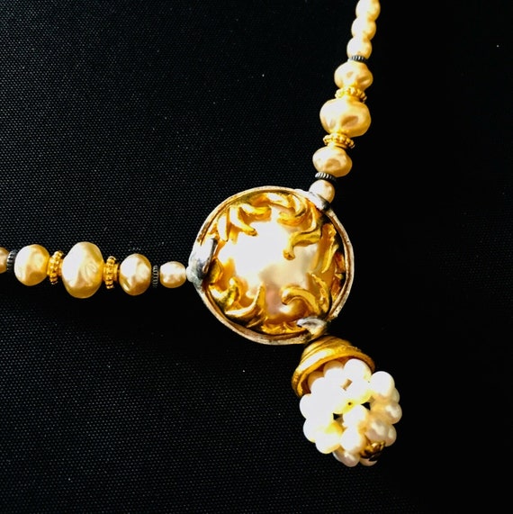 MARIE VICTOIRE KAMER, Collier Vintage perles nacr… - image 1