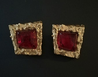 Jacques TOLEDO Paris, BOUCLES D'OREILLES à Clips, vintages, Earrings