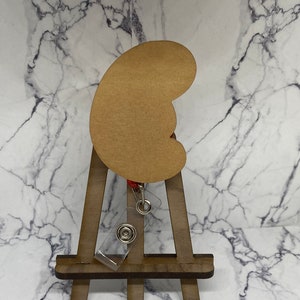 Kidney Acryl Rohling für Badge Reel.