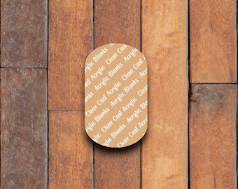 Pill Acrylic Blank For Badge Reel