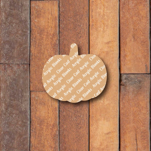 Pumpkin Acrylic Blank For Badge Reel