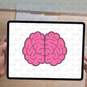 Anatomical Brain SVG for Anatomical Brain Badge Reel Blank