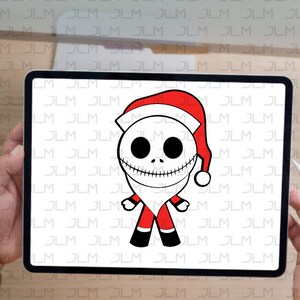 Santa Jack Skellington for Santa Jack Skellington Badge Reel Blank.