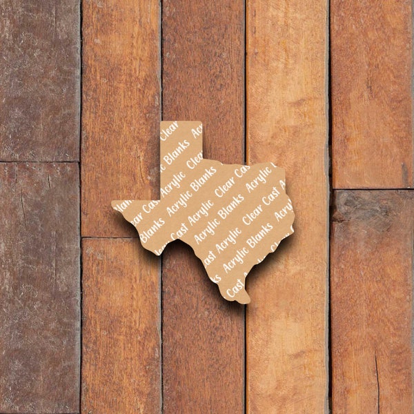 Texas State Acrylic Badge Reel Blank