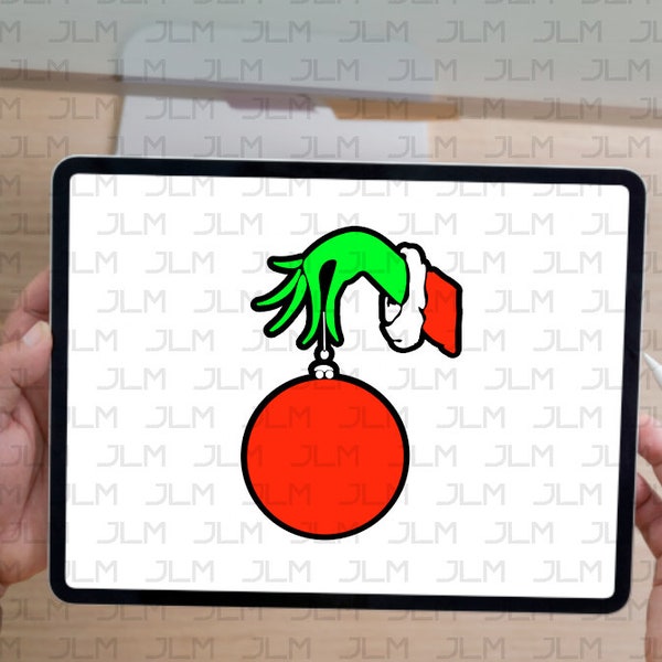 Grinch Hand Holding an Ornament - Etsy
